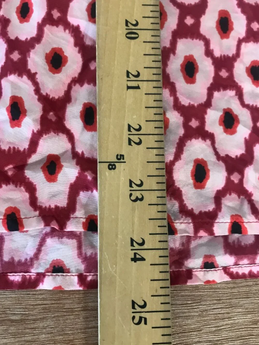 Kate Spade Live Colorfully 100% Silk Top Women M Red Floral Flutter Sleeve Boho